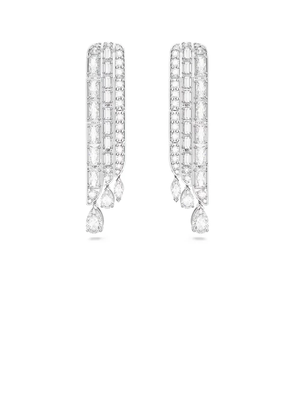 SWAROVSKI Bông Tai Hyperbola: Pe Ld Whi/Rhs