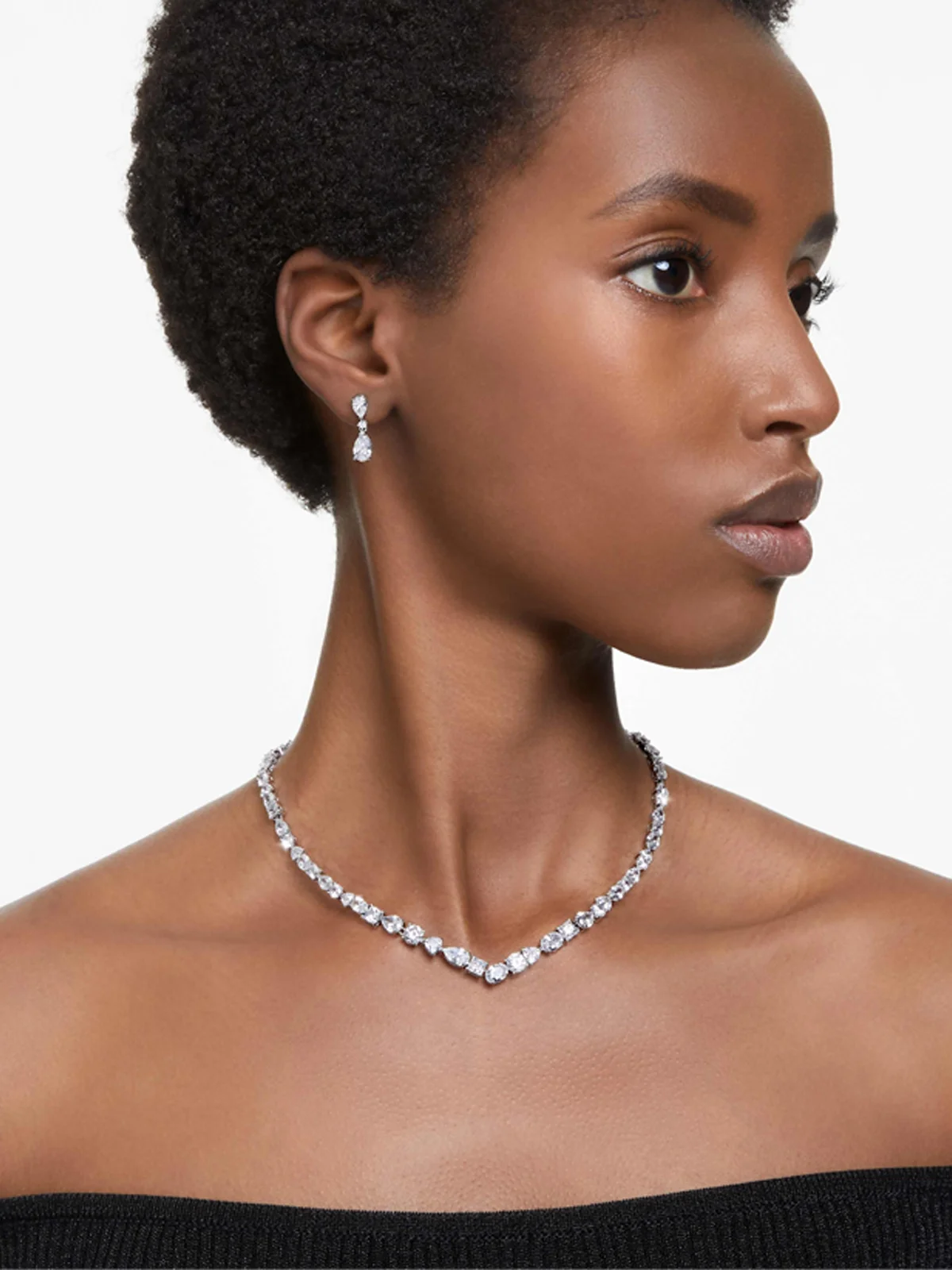 SWAROVSKI Bộ Trang Sức Re Mesmera:Set Czwh/Rhs