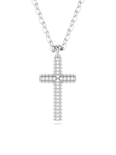 SWAROVSKI Vòng Cổ Insigne:Pend Cross Whi/Rhs