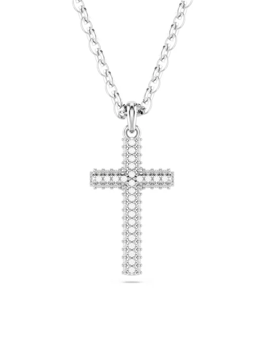 SWAROVSKI Vòng Cổ Insigne:Pend Cross Whi/Rhs