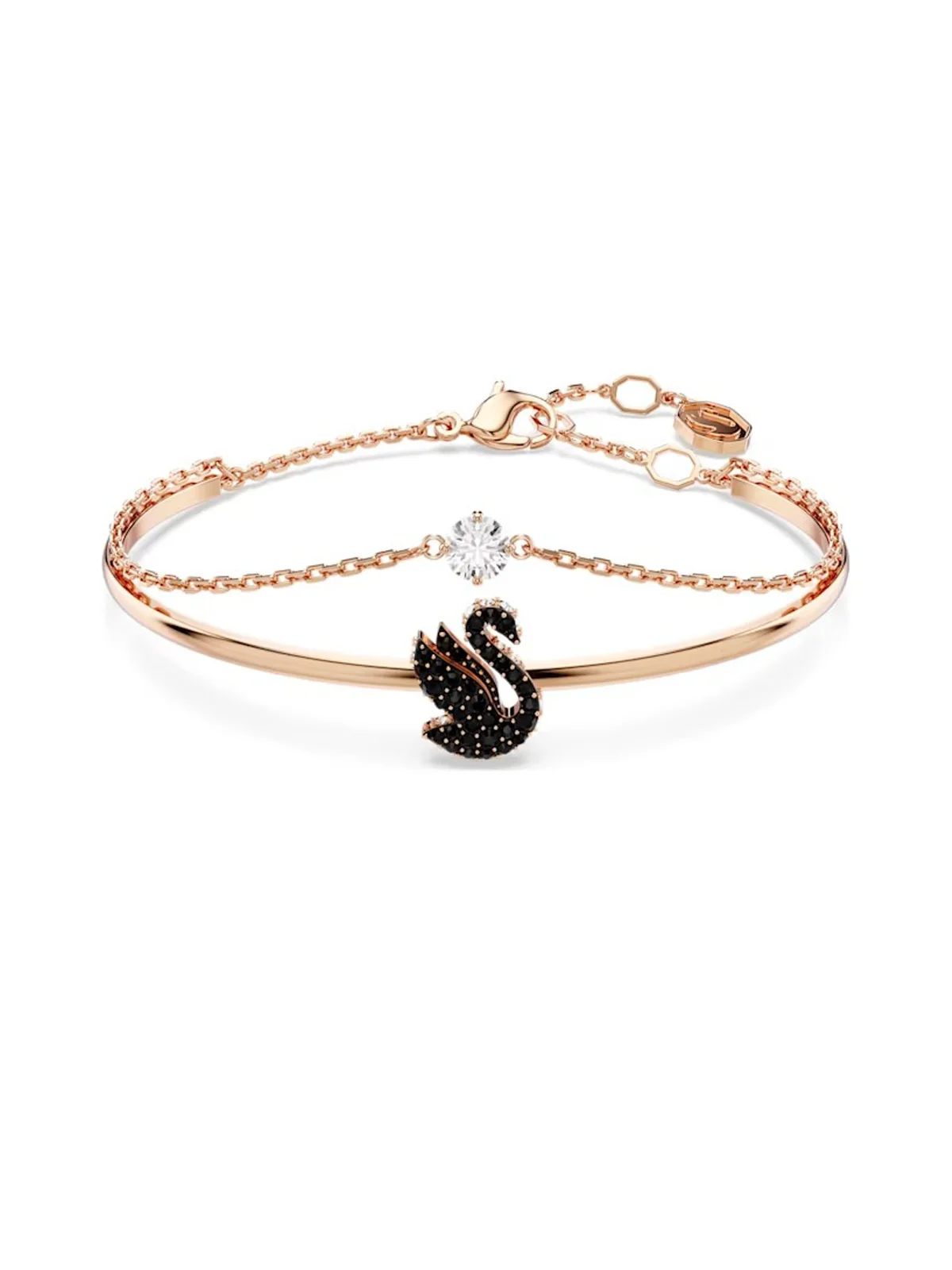 SWAROVSKI Vòng Tay Swan: Soft Rc06/Ros