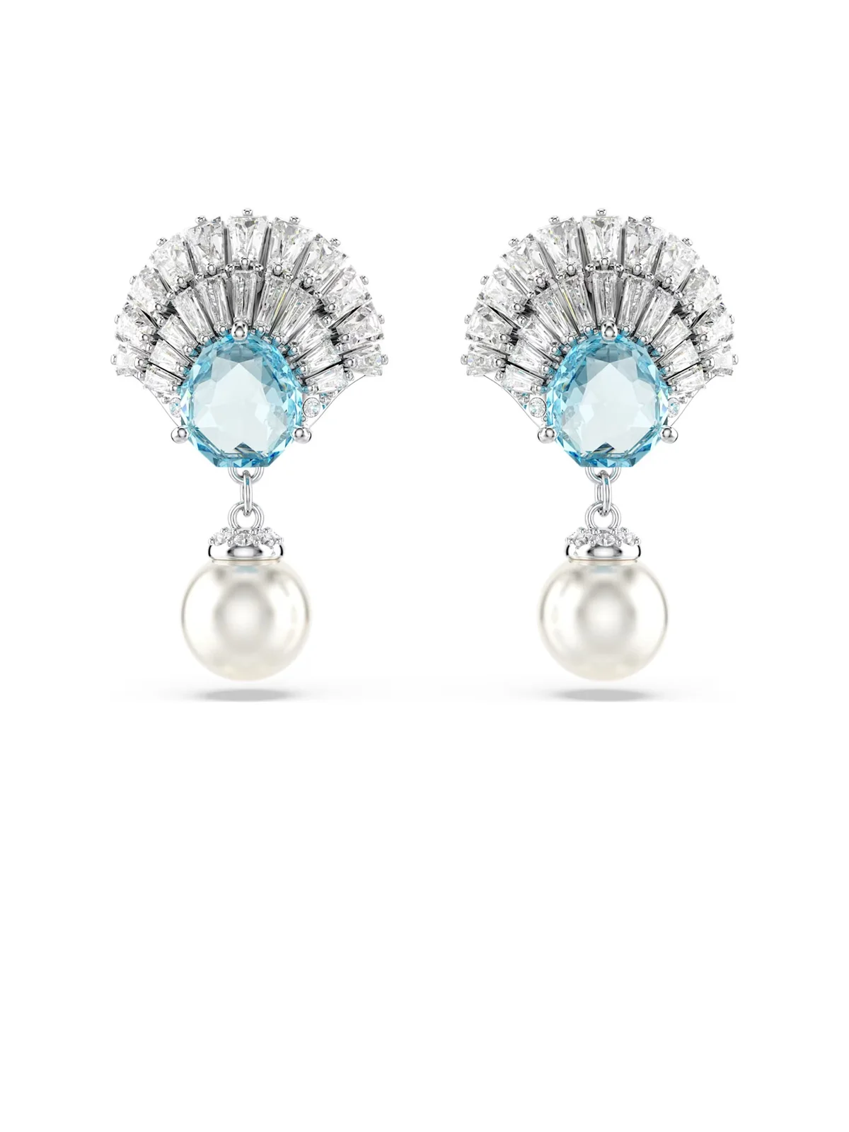 SWAROVSKI Bông Tai Idyllia E:Pe Pearl Aqua/Rhs