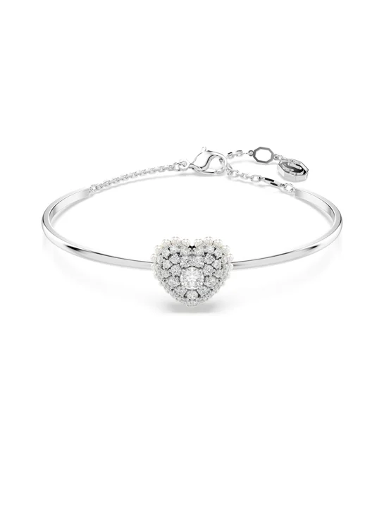 SWAROVSKI Vòng Tay Hyperbola: Soft Hrt White/Rhs M