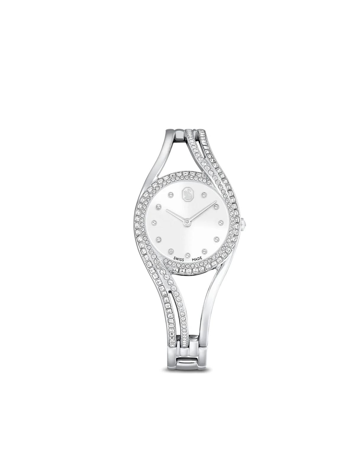SWAROVSKI Đồng Hồ Hyperbola Bangle:Sts/Wht/Sts