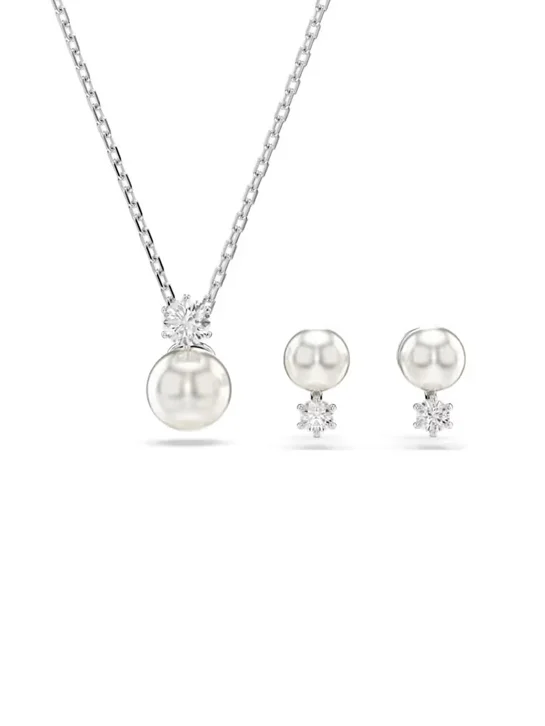SWAROVSKI Bộ Trang Sức - Matrix:Set Pearl White/Rhs