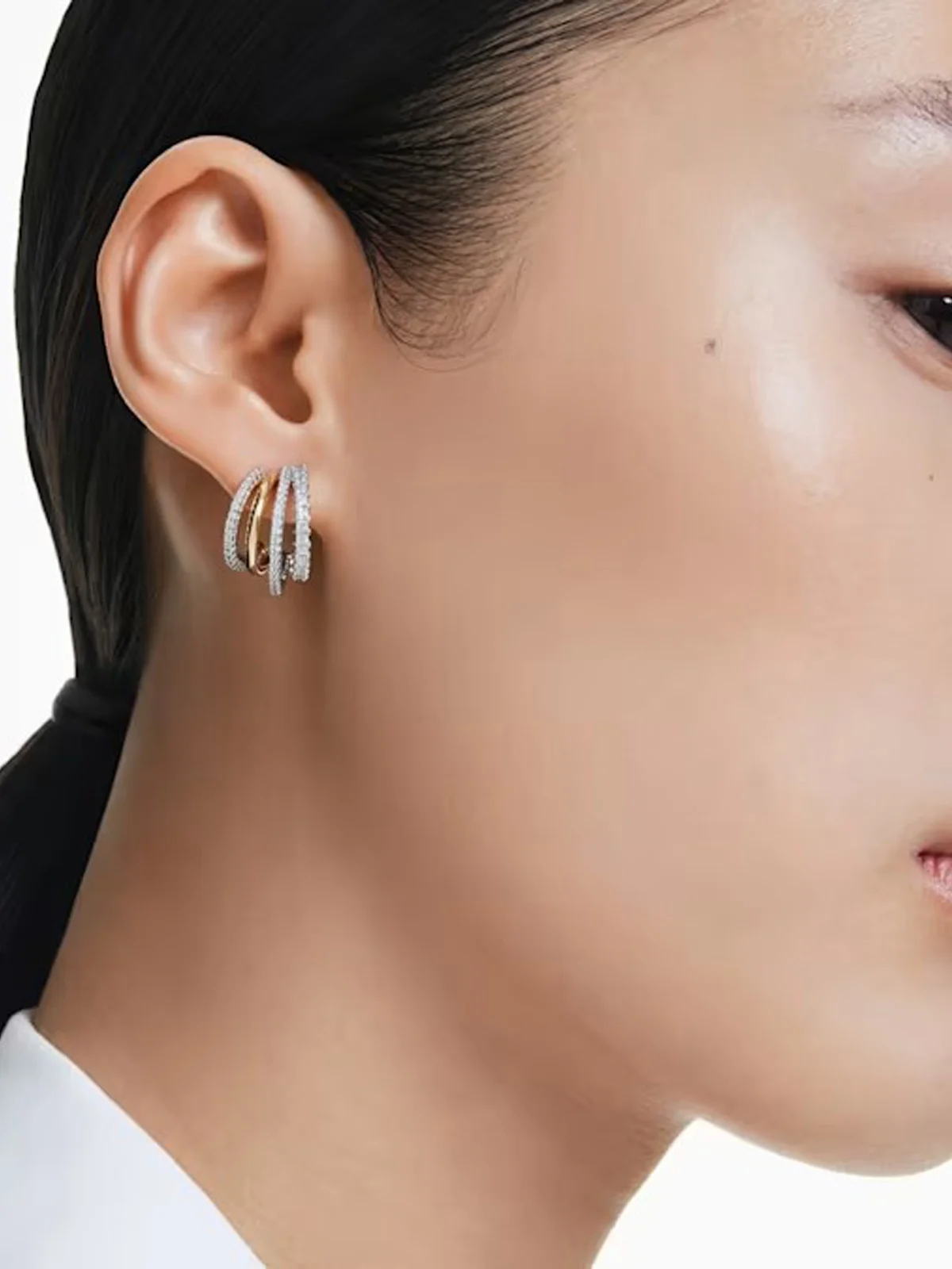 SWAROVSKI Bông Tai - Hyperbola:Mn Hoop 4 White/Mix