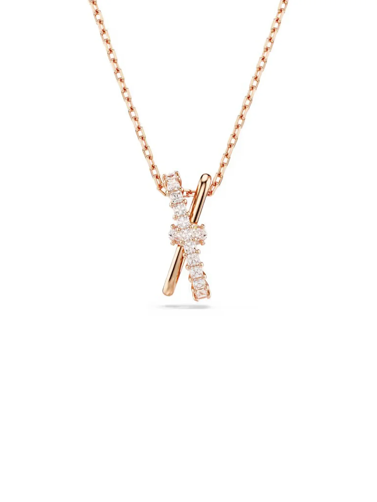 SWAROVSKI Vòng Cổ - Hyperbola:Pe 2 Band White/Ros