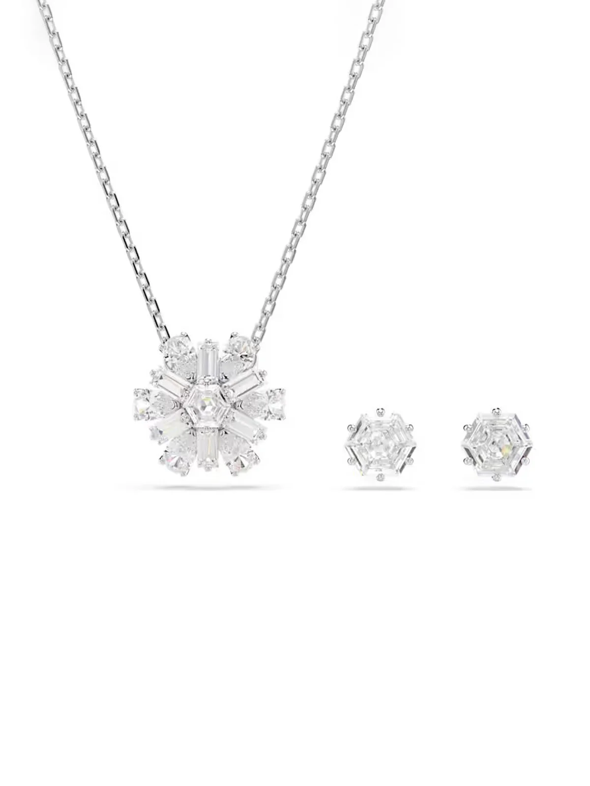 SWAROVSKI Bộ Trang Sức - Idyllia:Set Set Of 2 White/Rhs