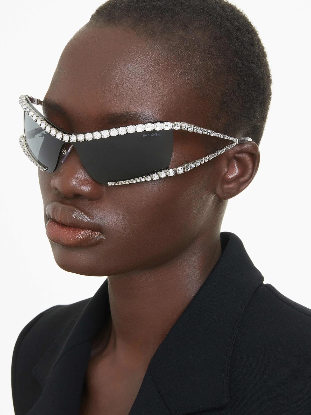 SWAROVSKI Mắt Kính - Matrix:Eyewear Mask Sil/Cre