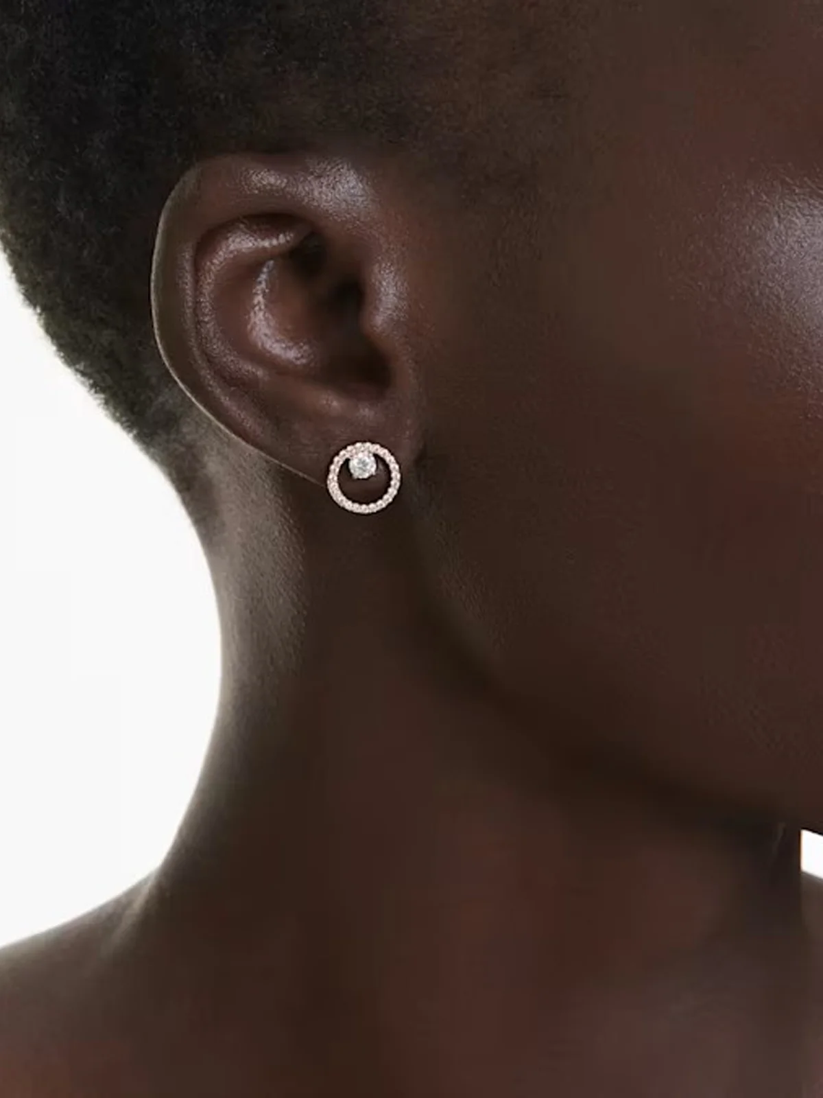 SWAROVSKI Bông Tai - Constella:Pe Stud Cz White/Ros