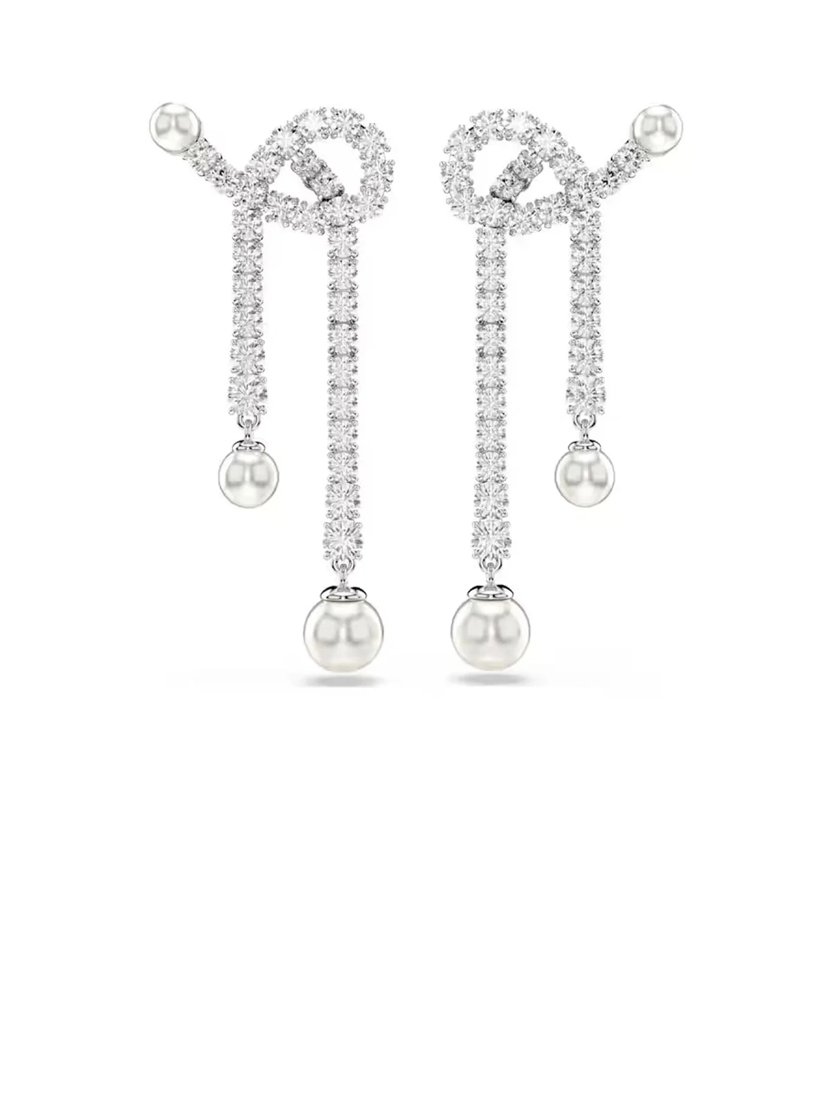 SWAROVSKI Bông Tai - Matrix:Pe Prl White/Rhs