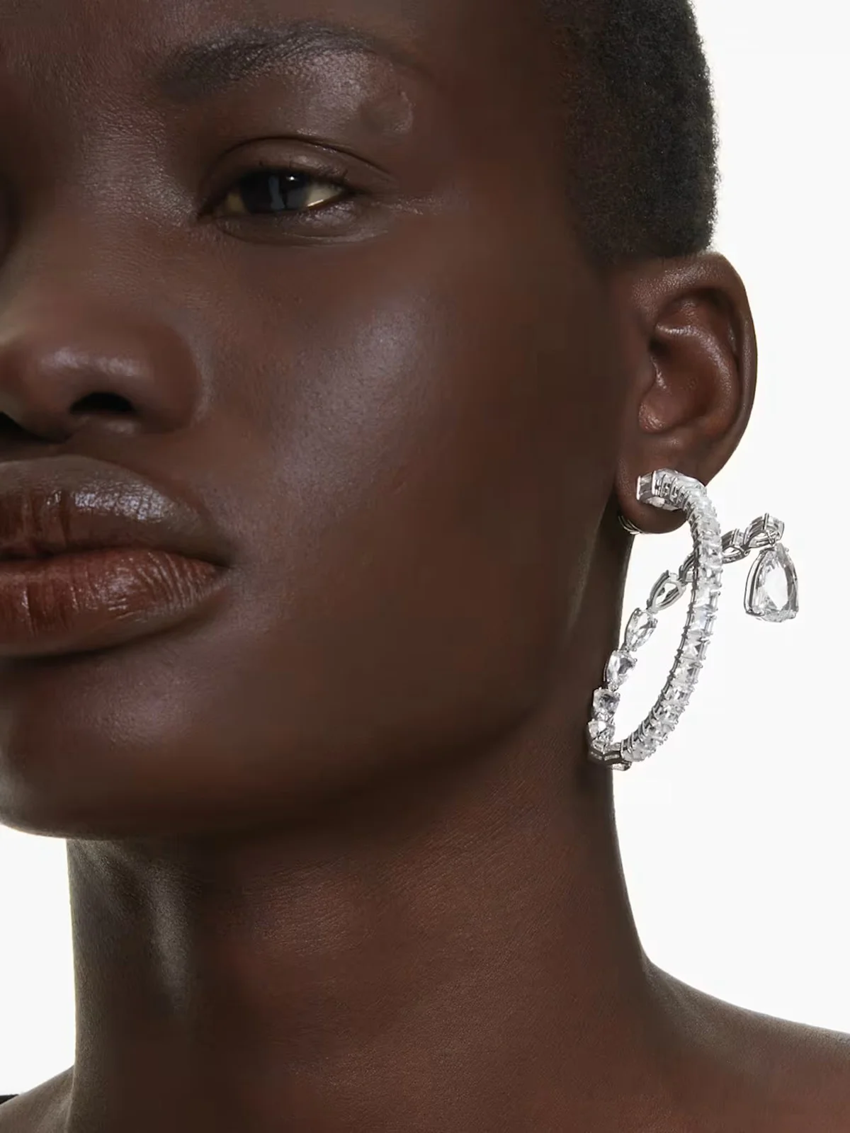 SWAROVSKI Bông Tai - Matrix:Pe Hoop Cry/Rhs