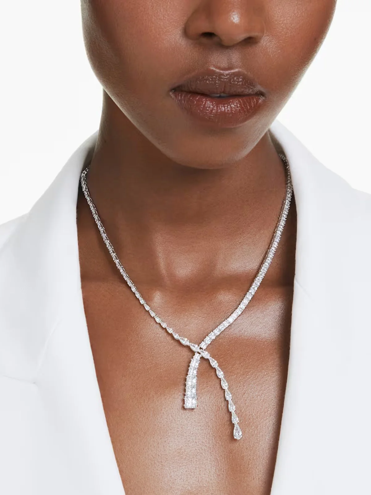 SWAROVSKI Vòng Cổ - Matrix:Necklace V White/Rhs