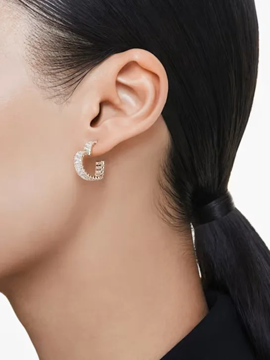 SWAROVSKI Bông Tai - Matrix:Pe Heart Whi/Gos