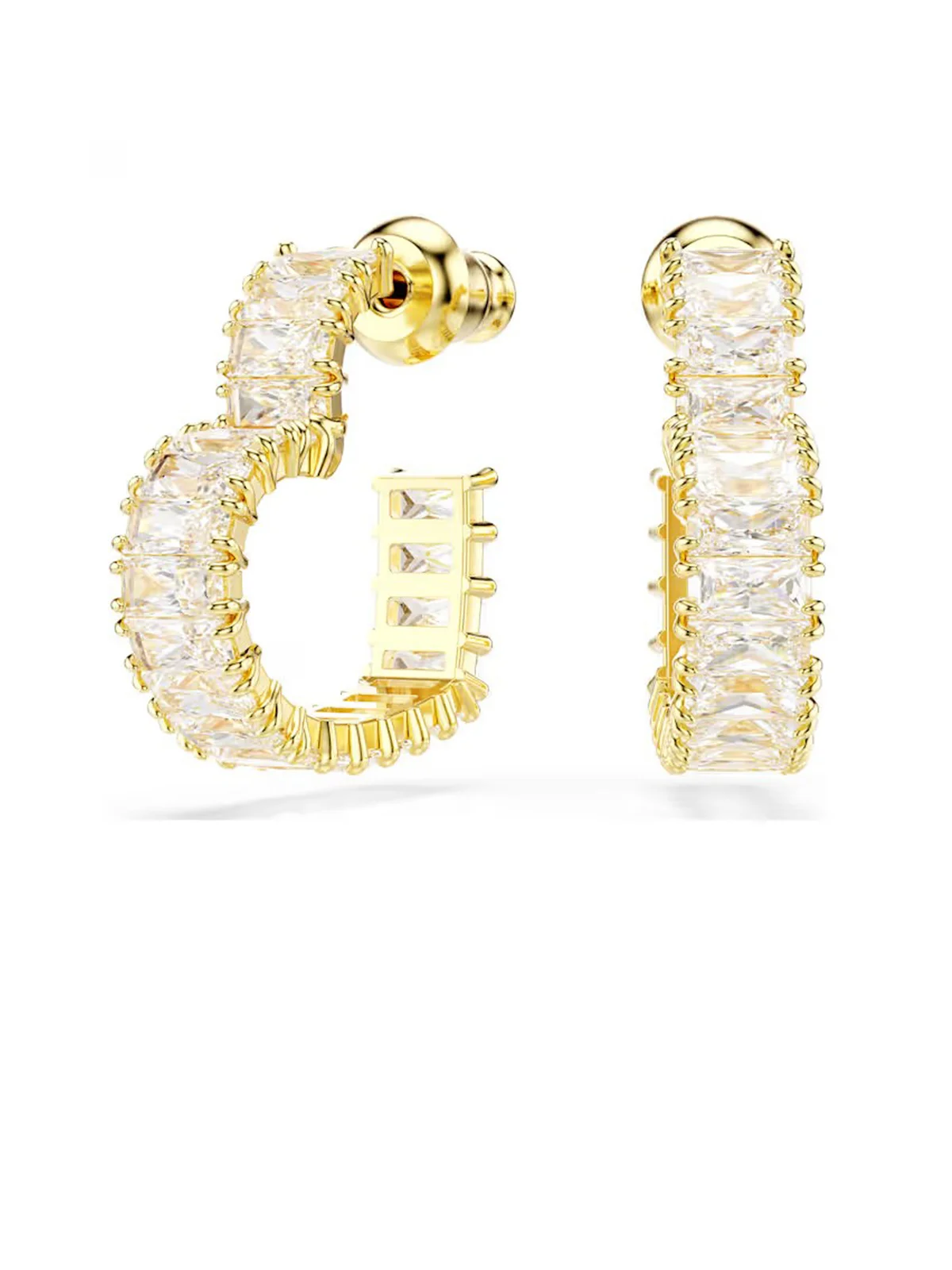 SWAROVSKI Bông Tai - Matrix:Pe Heart Whi/Gos