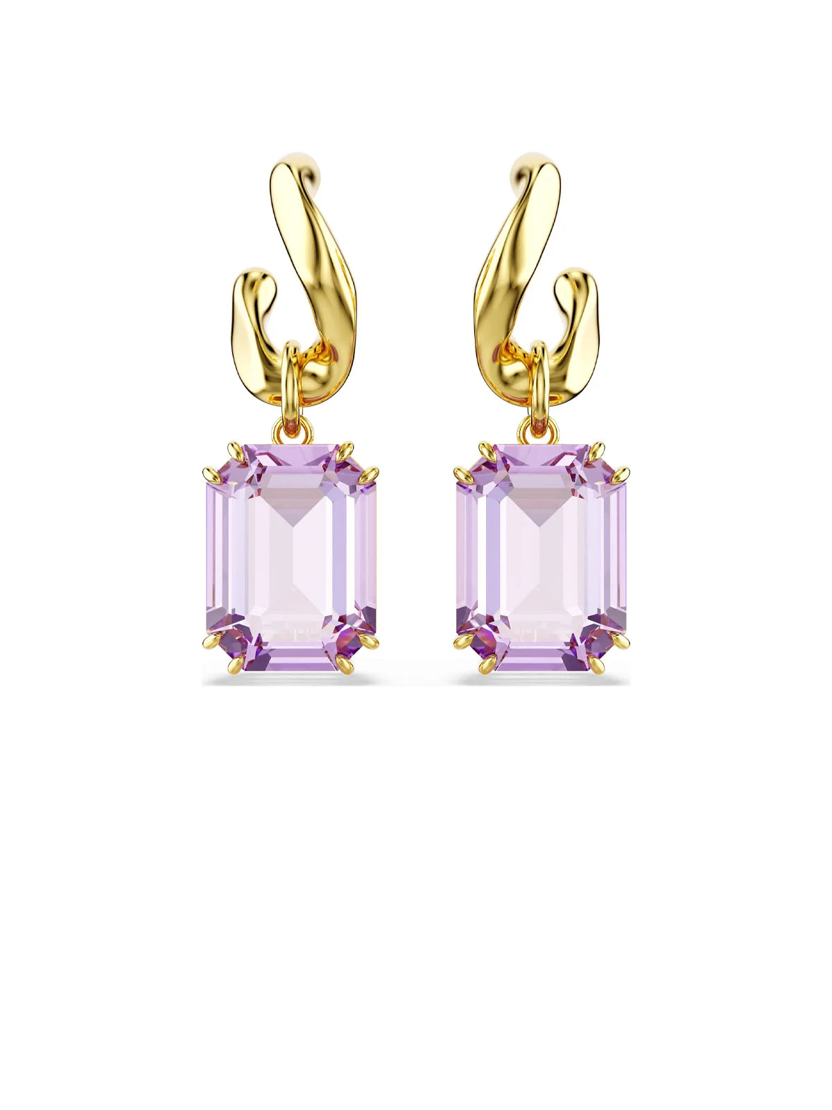 SWAROVSKI Bông Tai Millenia:Pe Stud Viol/Gos