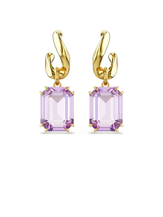 SWAROVSKI Bông Tai Millenia:Pe Stud Viol/Gos