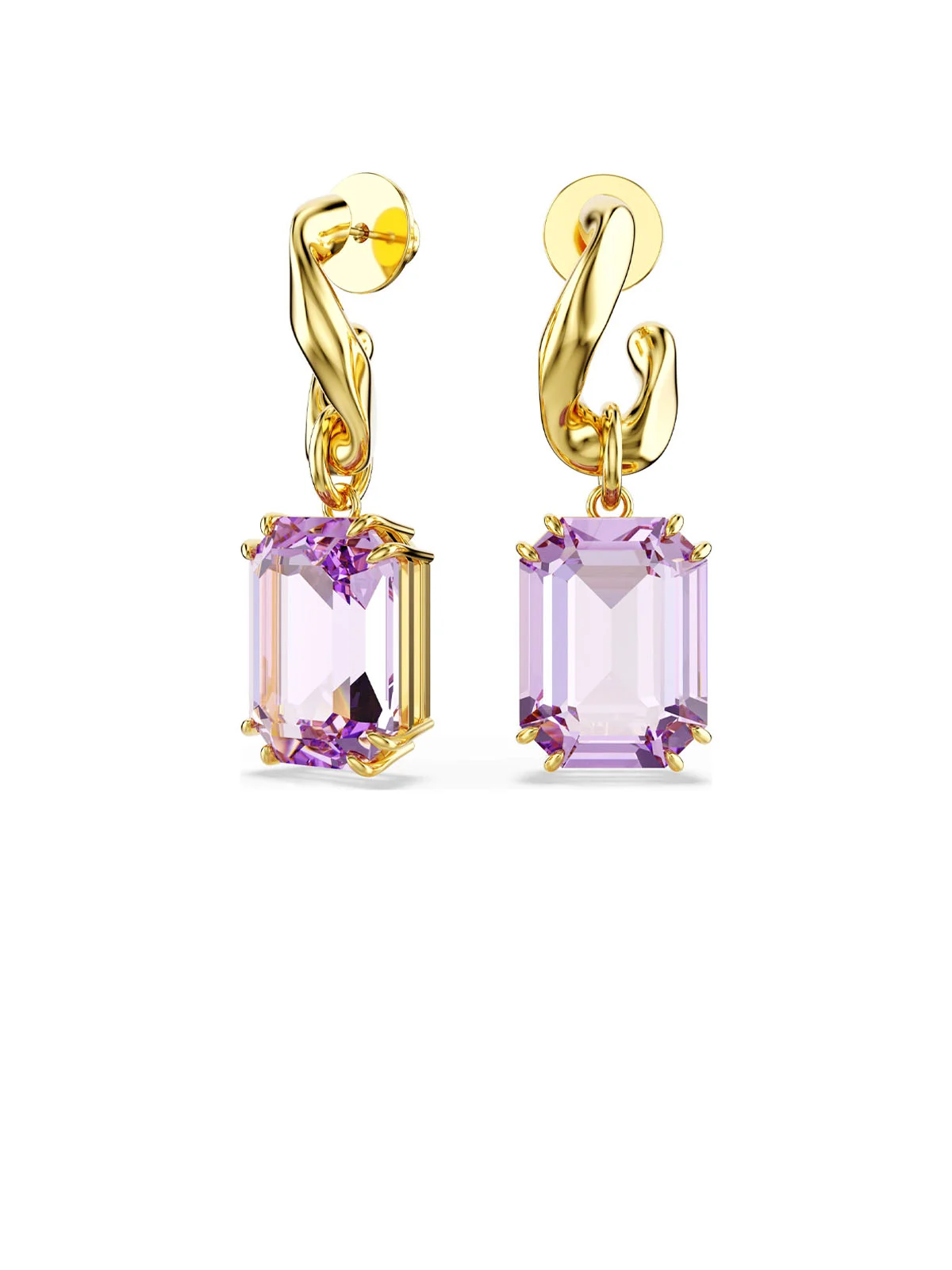SWAROVSKI Bông Tai Millenia:Pe Stud Viol/Gos