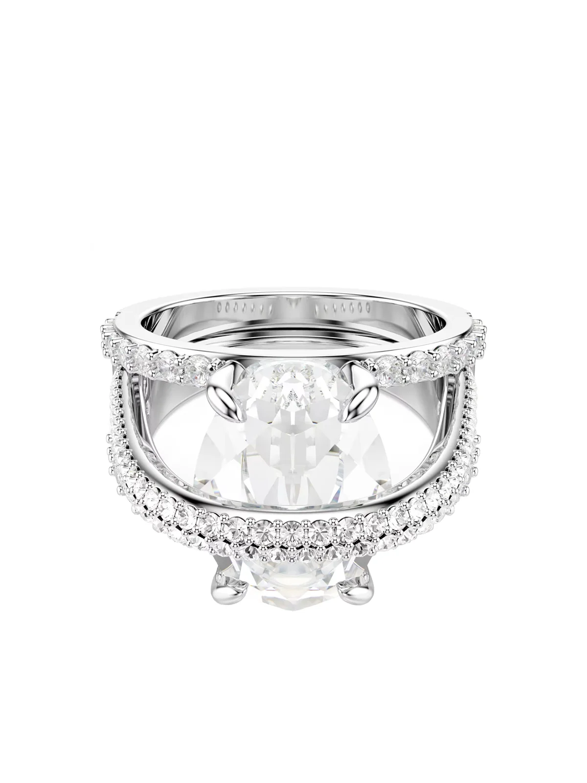 SWAROVSKI Nhẫn - Hyperbola:Ring 3 Wht/Rhs