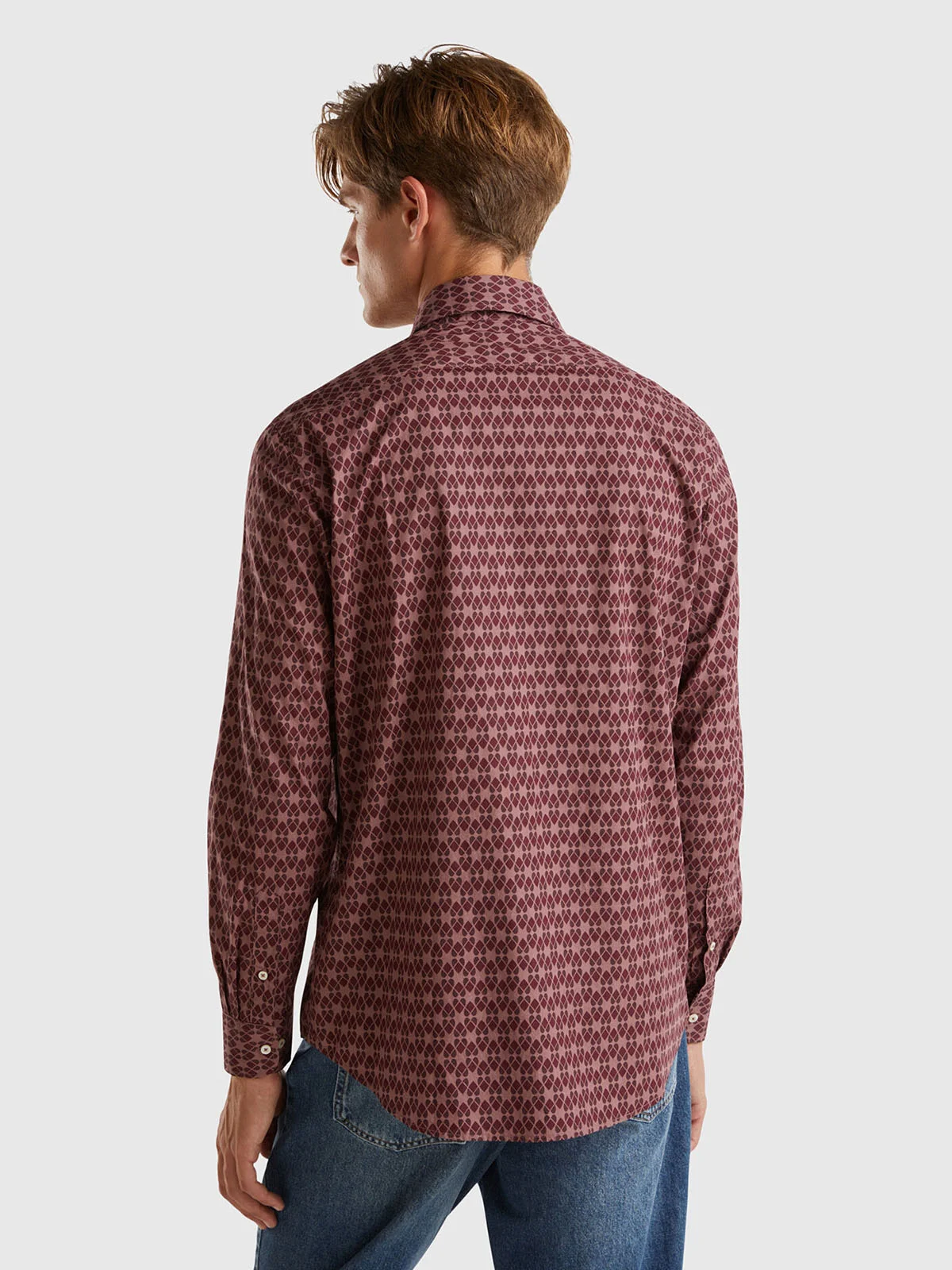 UNITED COLORS OF BENETTON Áo Sơ Mi Dài Tay Nam Men Shirt