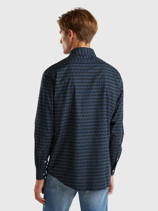 UNITED COLORS OF BENETTON Áo Sơ Mi Dài Tay Nam Men Shirt