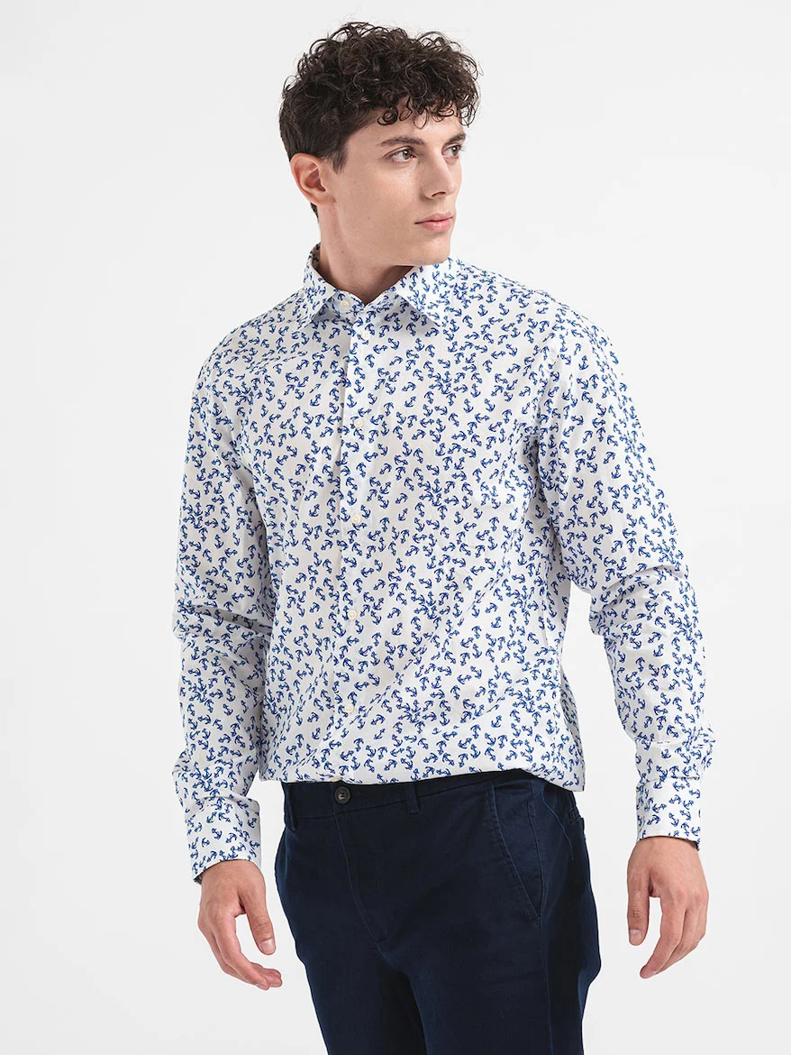 UNITED COLORS OF BENETTON Áo Sơ Mi Dài Tay Nam Men Shirt