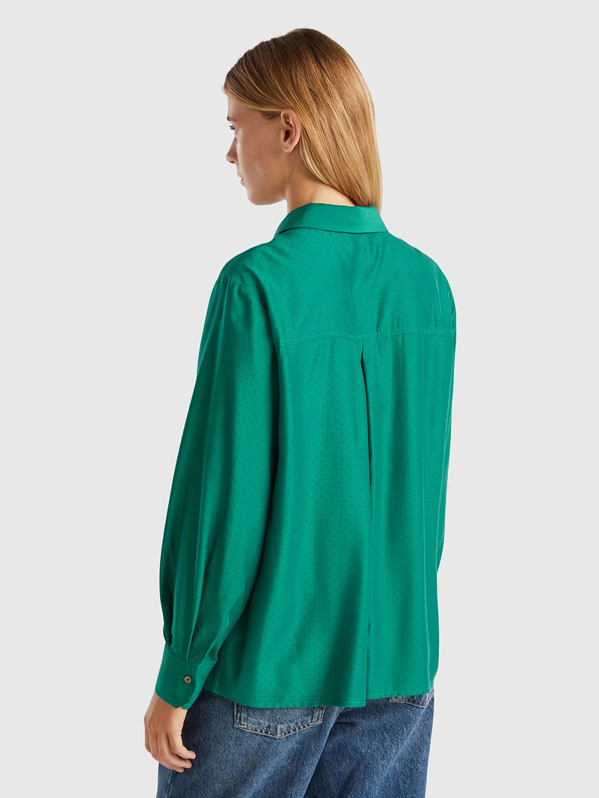 UNITED COLORS OF BENETTON Áo Sơ Mi Dài Tay Nữ Women Shirt