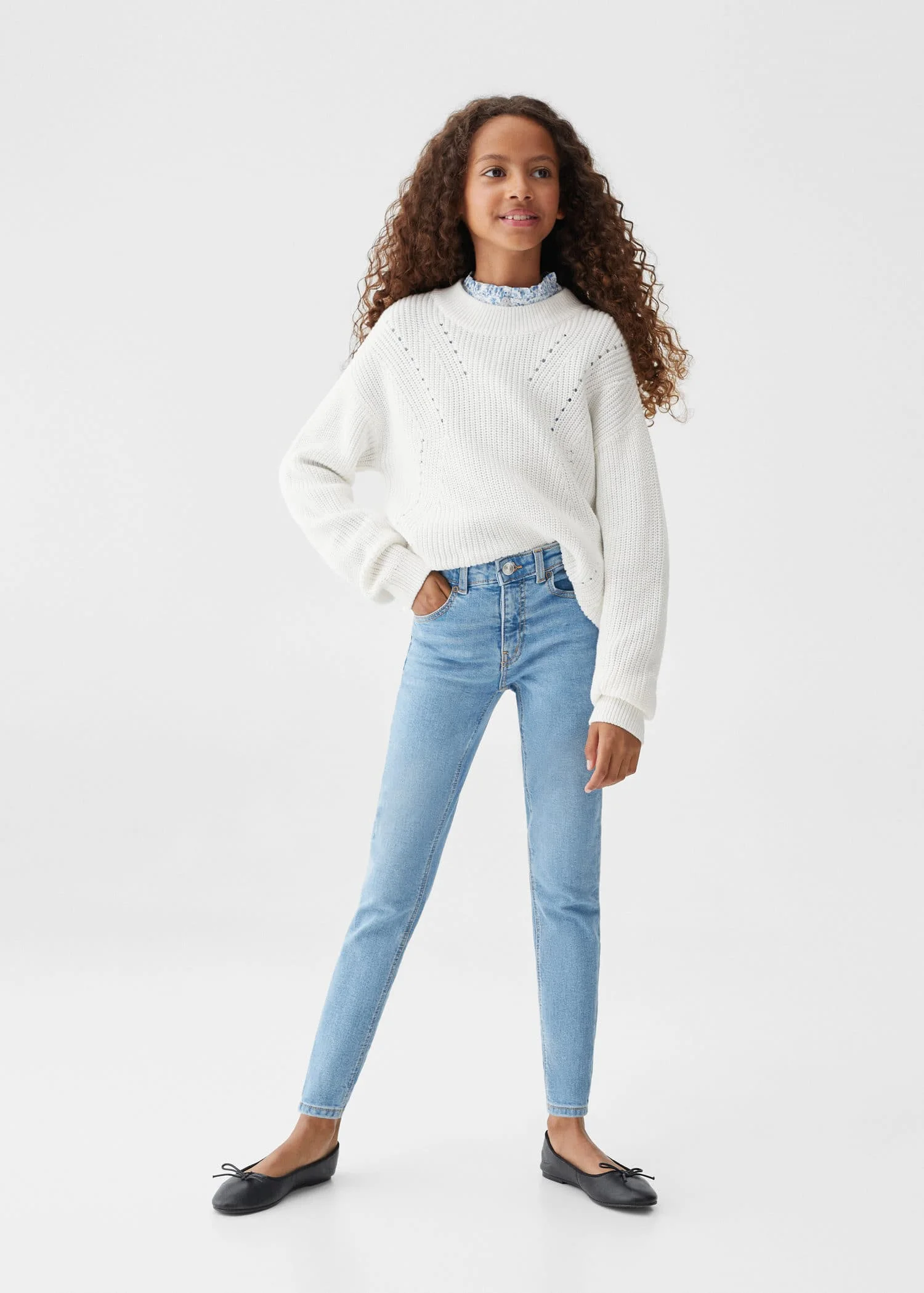 MANGO Quần Jeans Bé Gái Skinny5