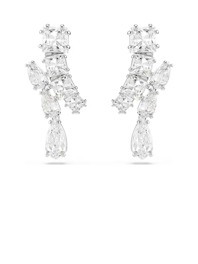 SWAROVSKI Bông Tai - Matrix:Pe Whi/Rhs
