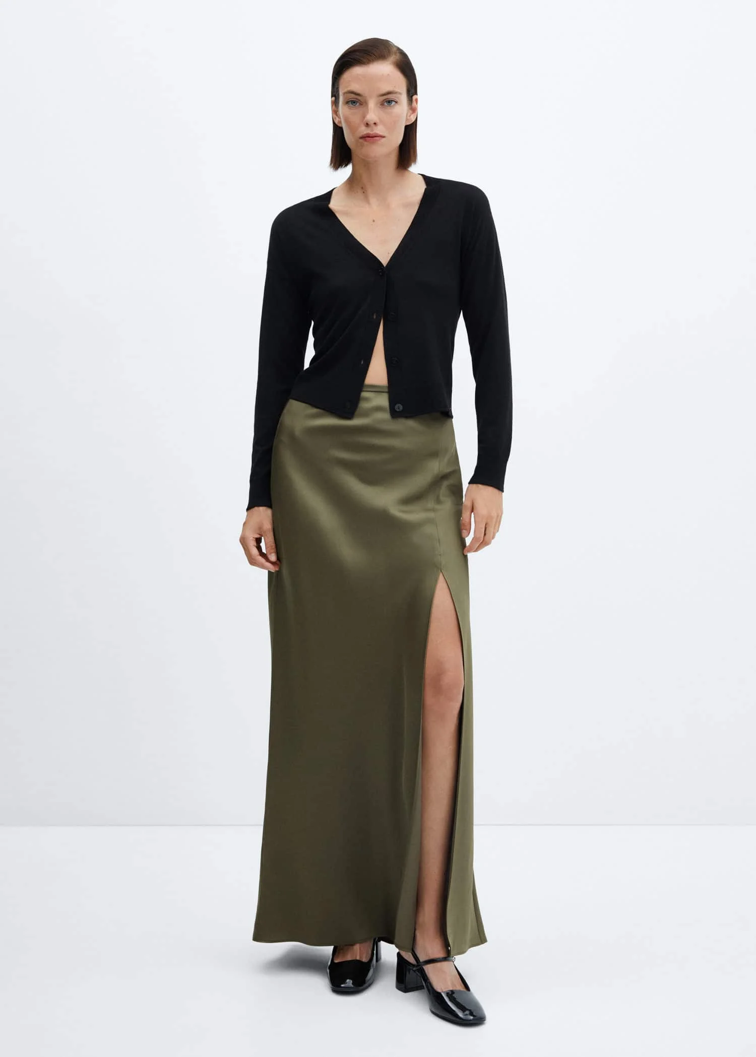 MANGO Chân Váy Nữ Soft