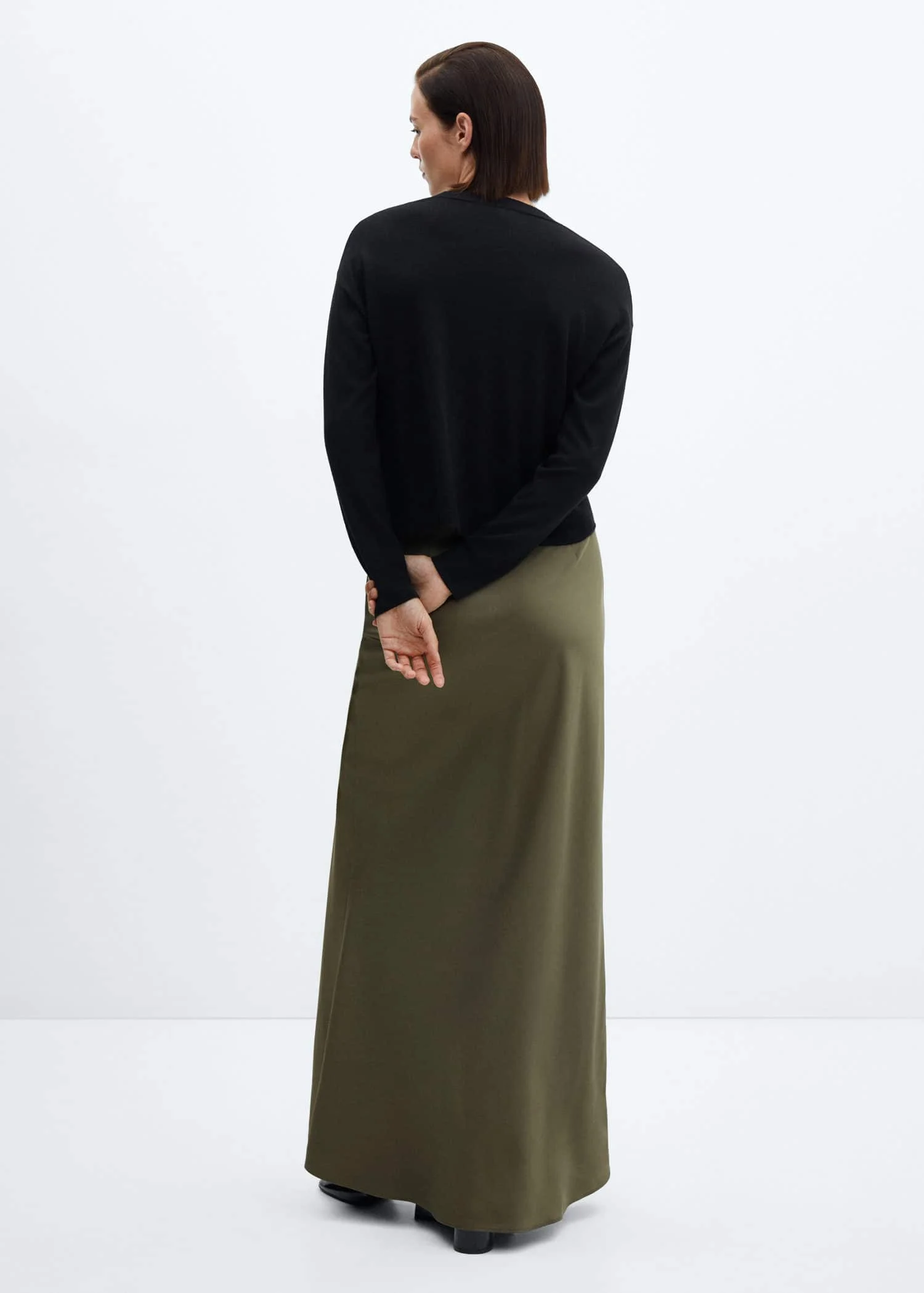 MANGO Chân Váy Nữ Soft