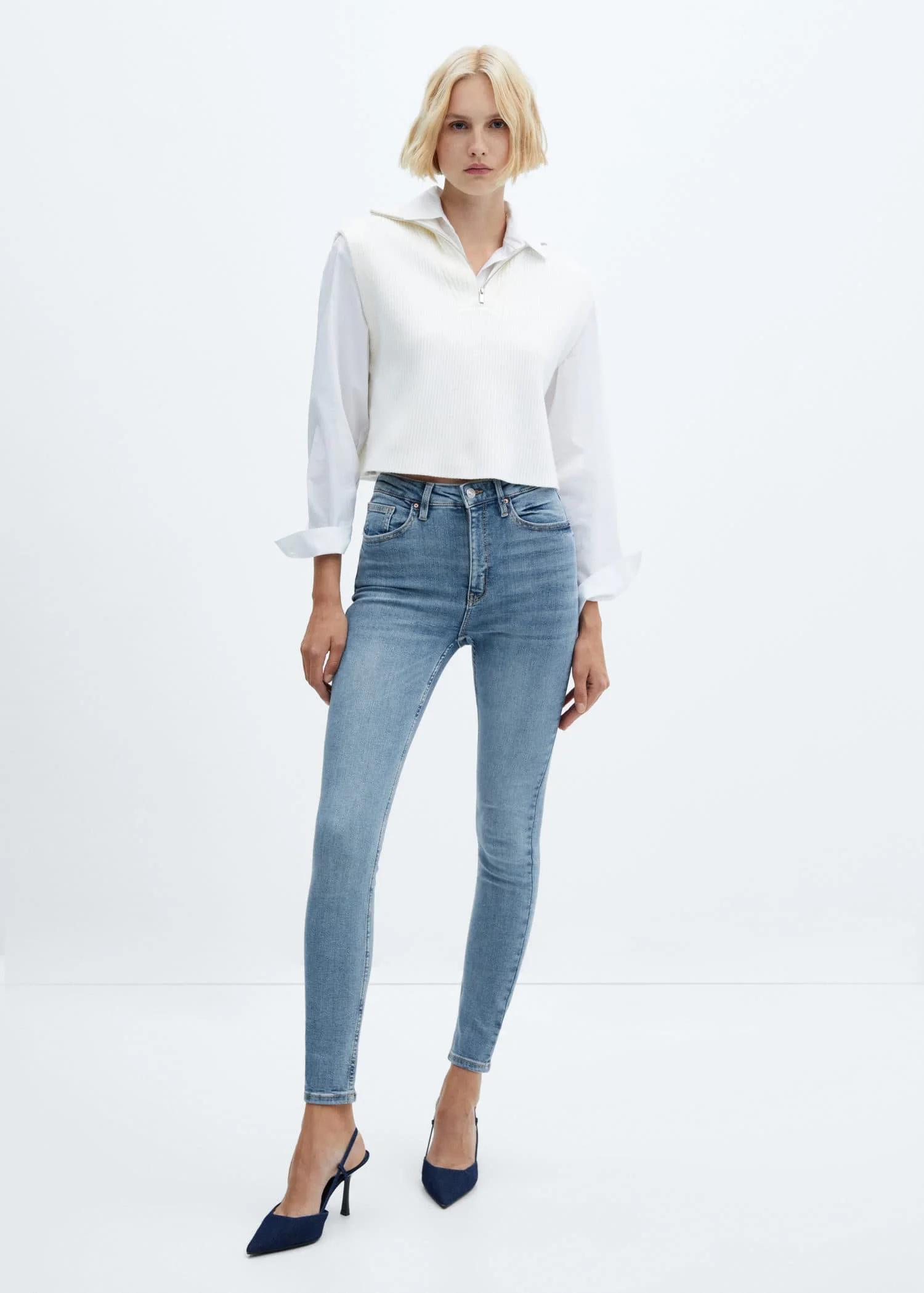MANGO Quần Jeans Nữ Abby