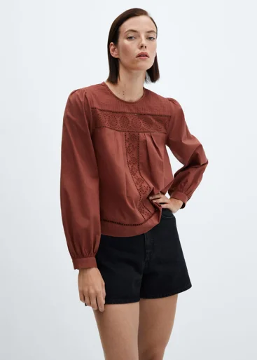 MANGO Áo Kiểu Nữ Loli