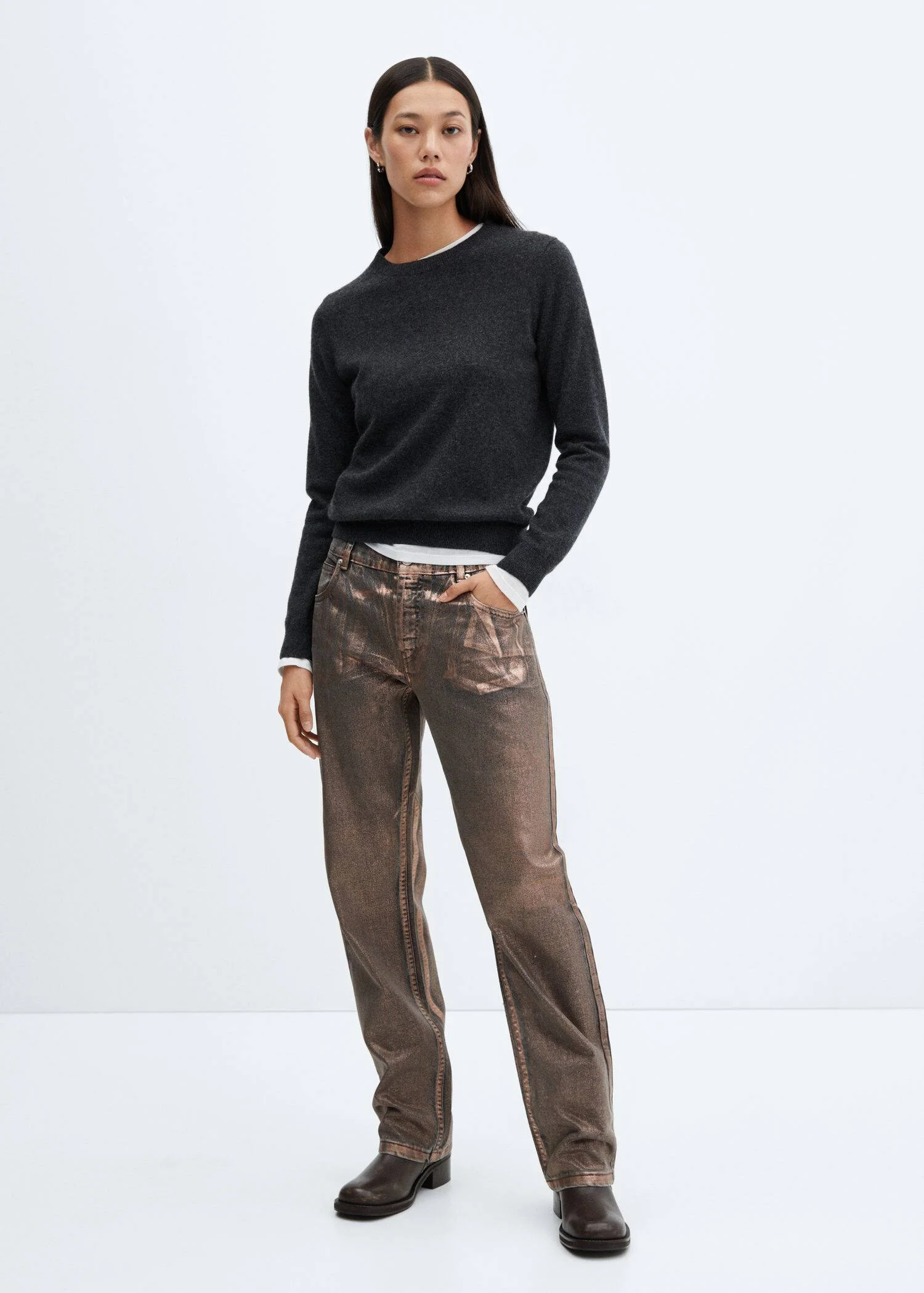 MANGO Quần Jeans Nữ Cooper