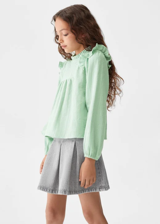 MANGO Áo Kiểu Bé Gái Becca