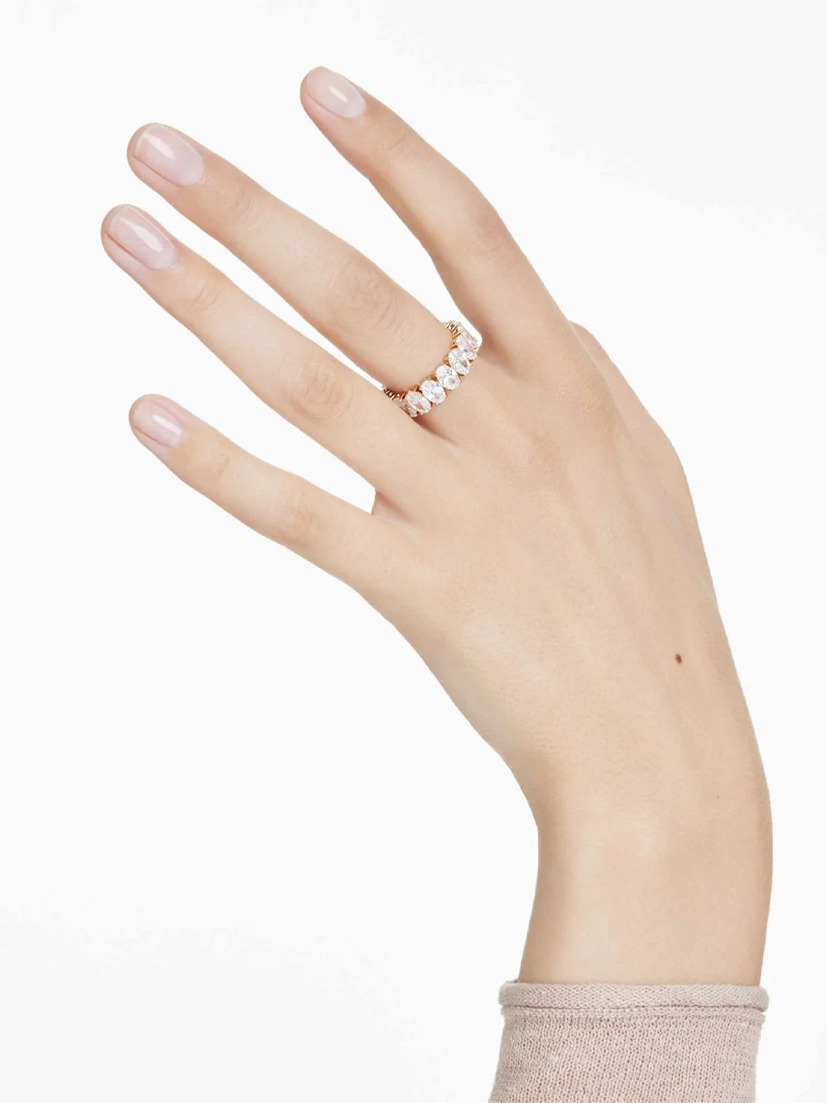 SWAROVSKI Nhẫn Matrix:Ring Oval Whi/Gos