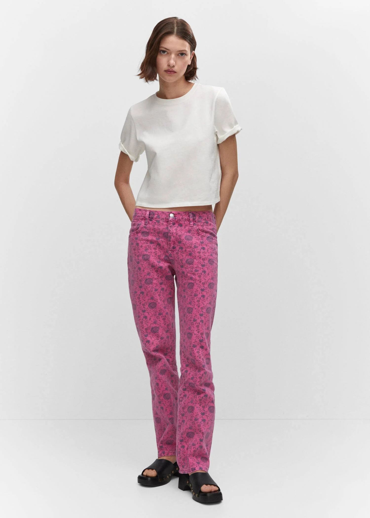 MANGO Quần Jeans Nữ Flora