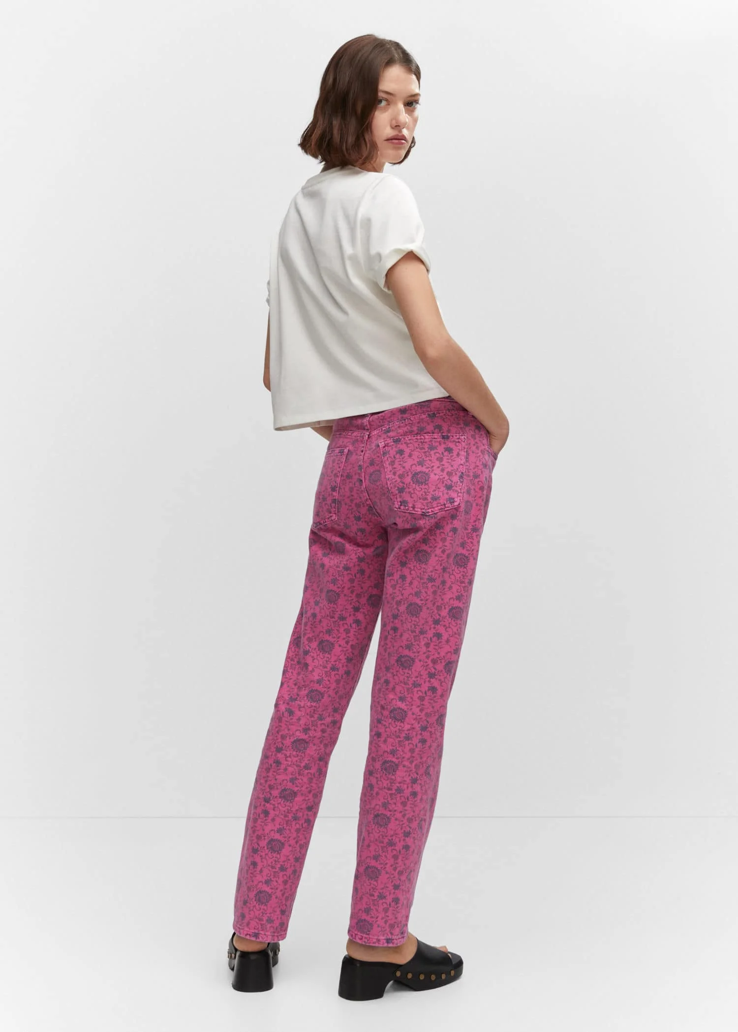 MANGO Quần Jeans Nữ Flora