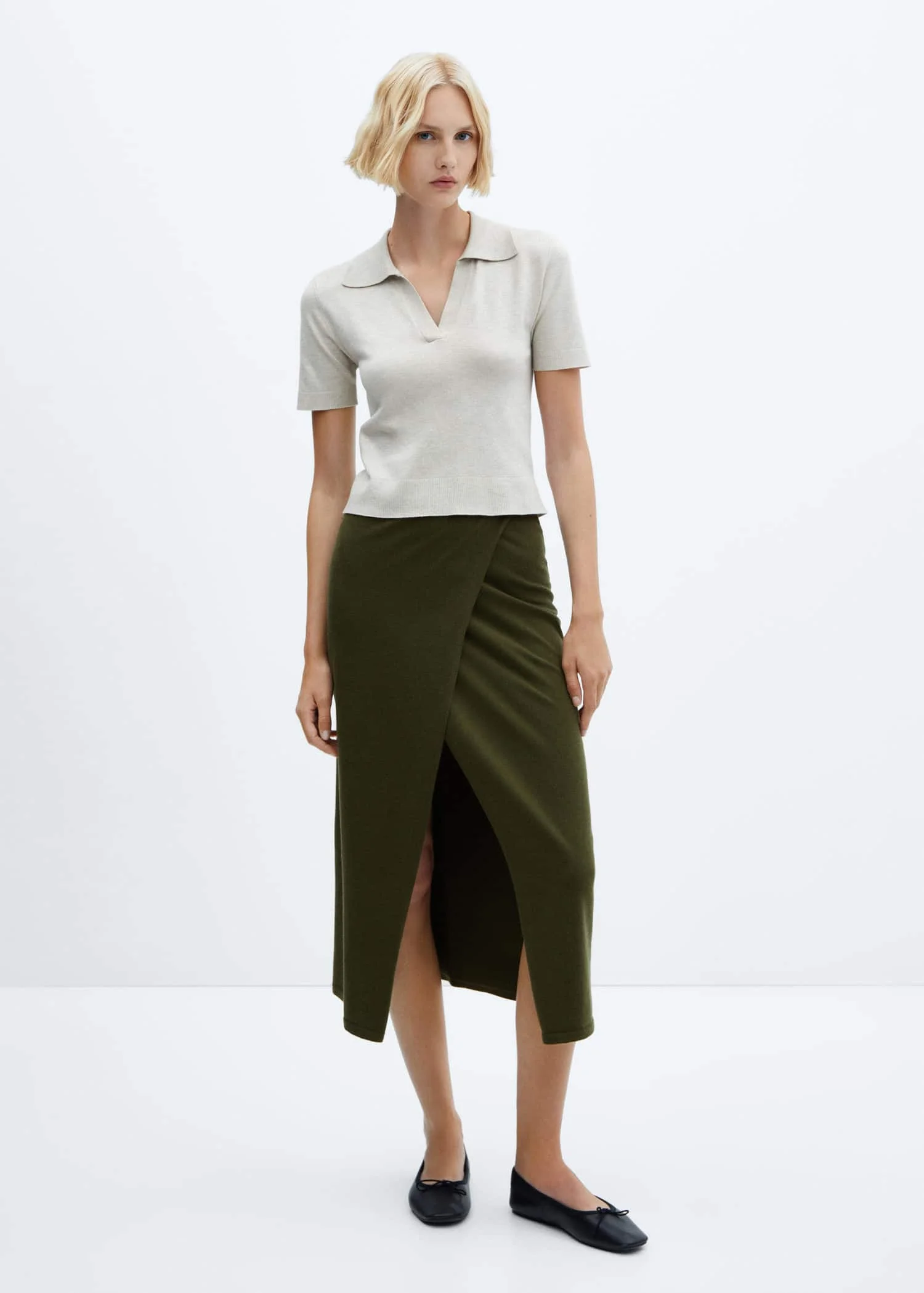 MANGO Chân Váy Nữ Percebe