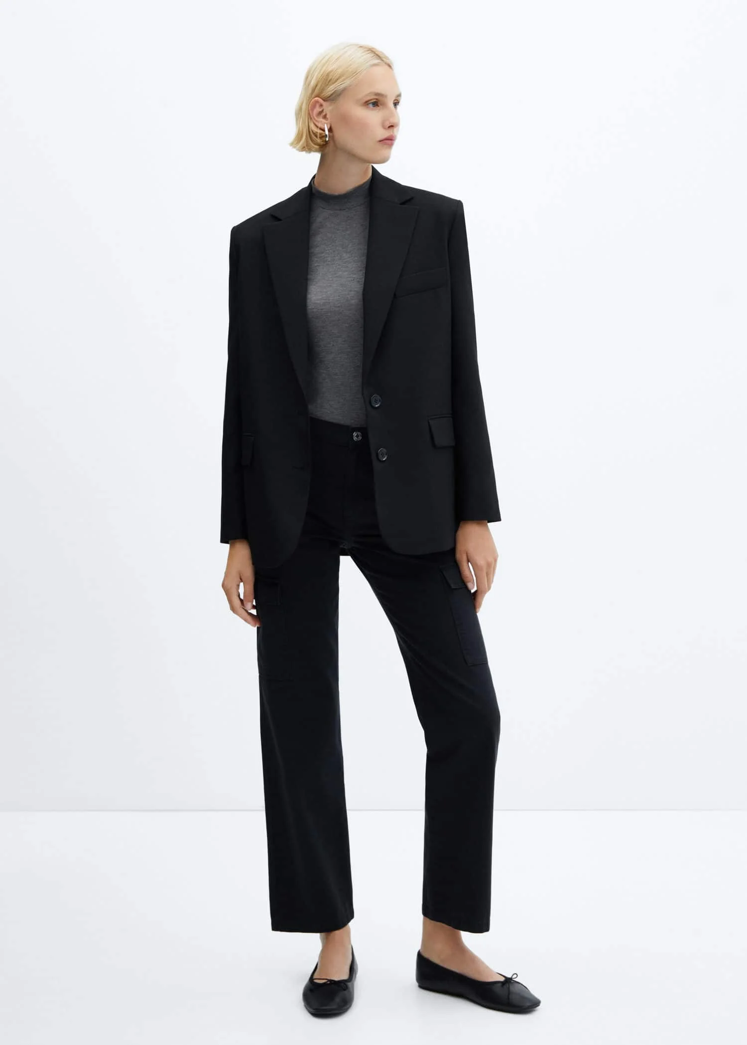 MANGO Quần Jeans Nữ Newcargo