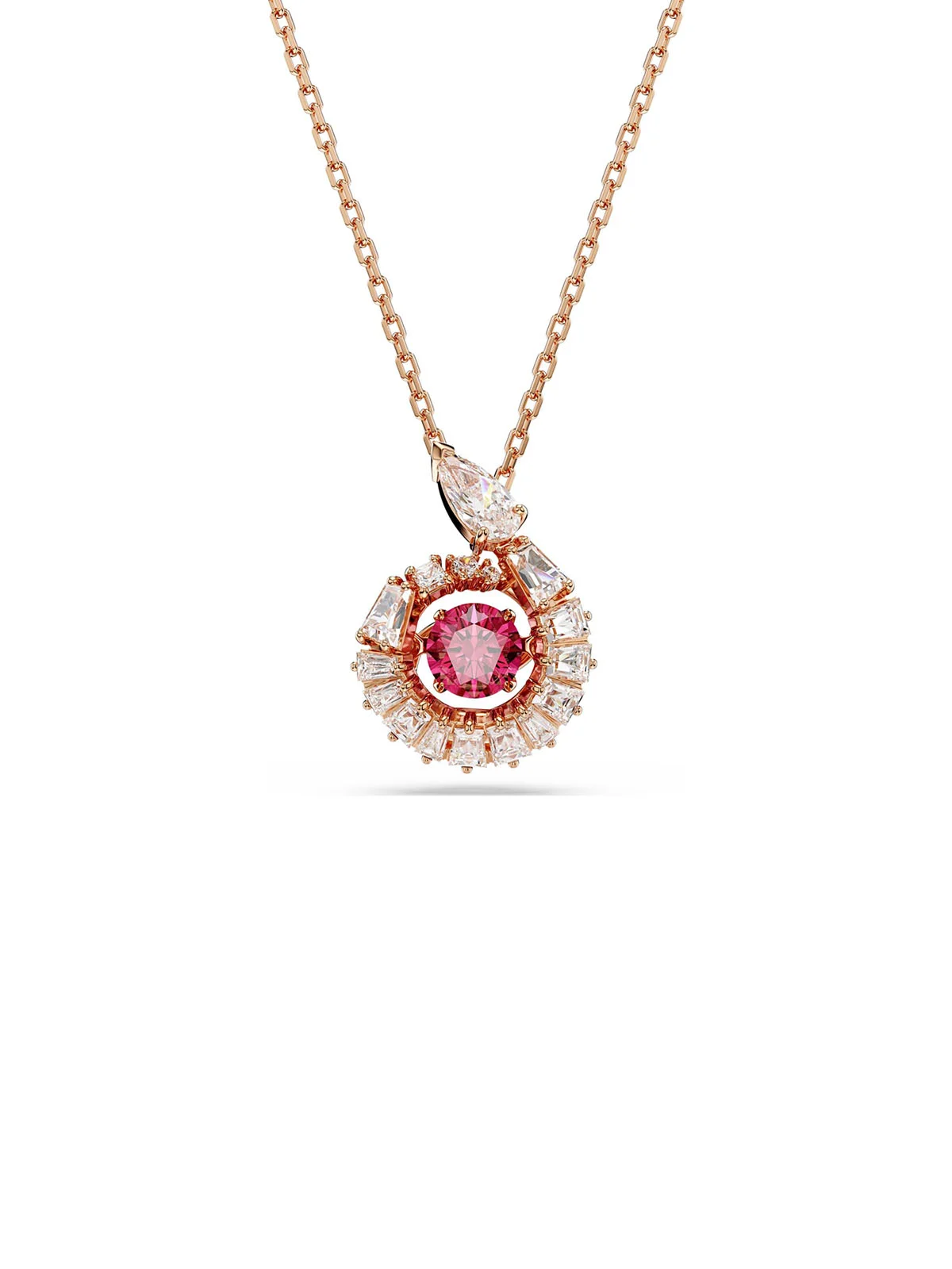 SWAROVSKI Vòng Cổ Snake:Pend Dc Red/Ros