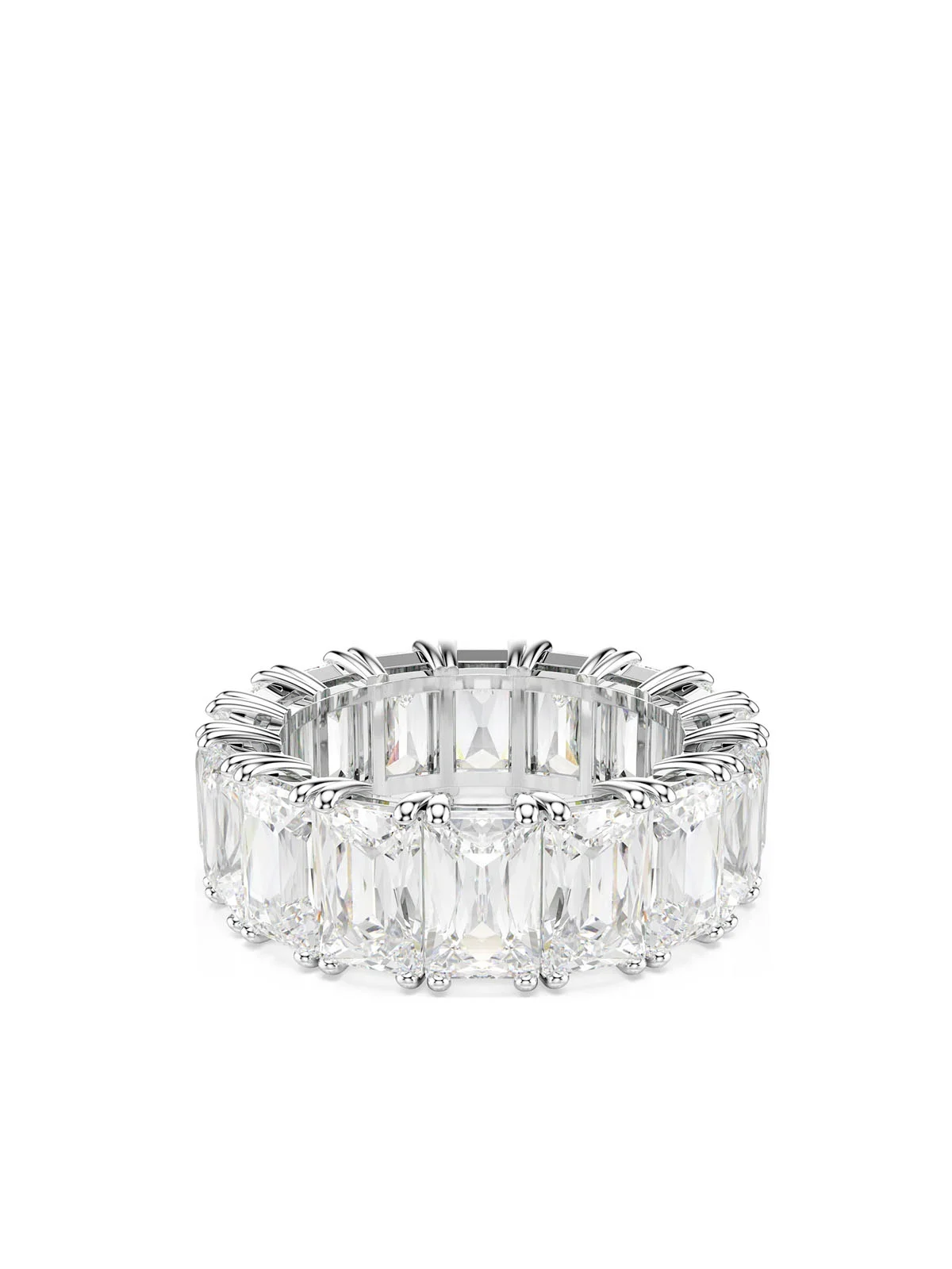 SWAROVSKI Nhẫn Matrix:Ring Baguette Wht/Rhs