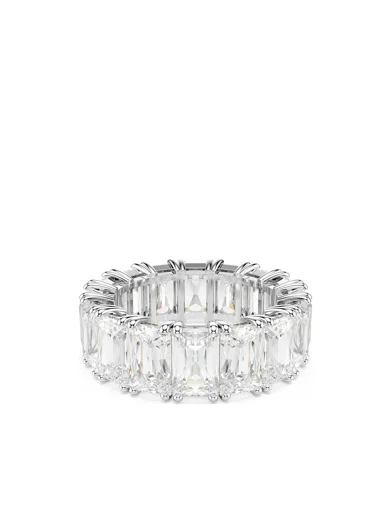 SWAROVSKI Nhẫn Matrix:Ring Baguette Wht/Rhs