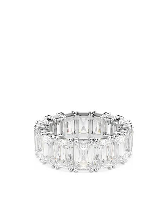 SWAROVSKI Nhẫn Matrix:Ring Baguette Wht/Rhs