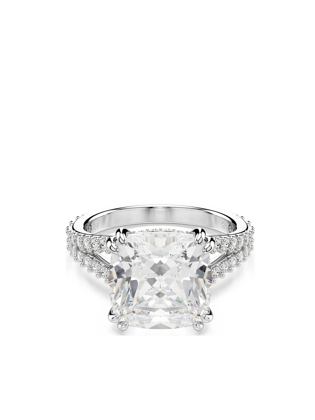 SWAROVSKI Nhẫn Re Stilla:Ring Sq White/Rhs