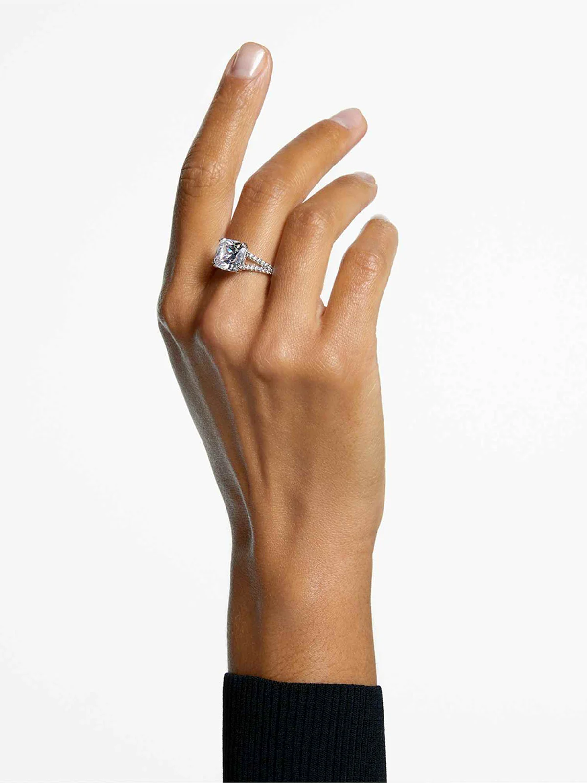SWAROVSKI Nhẫn Re Stilla:Ring Sq White/Rhs