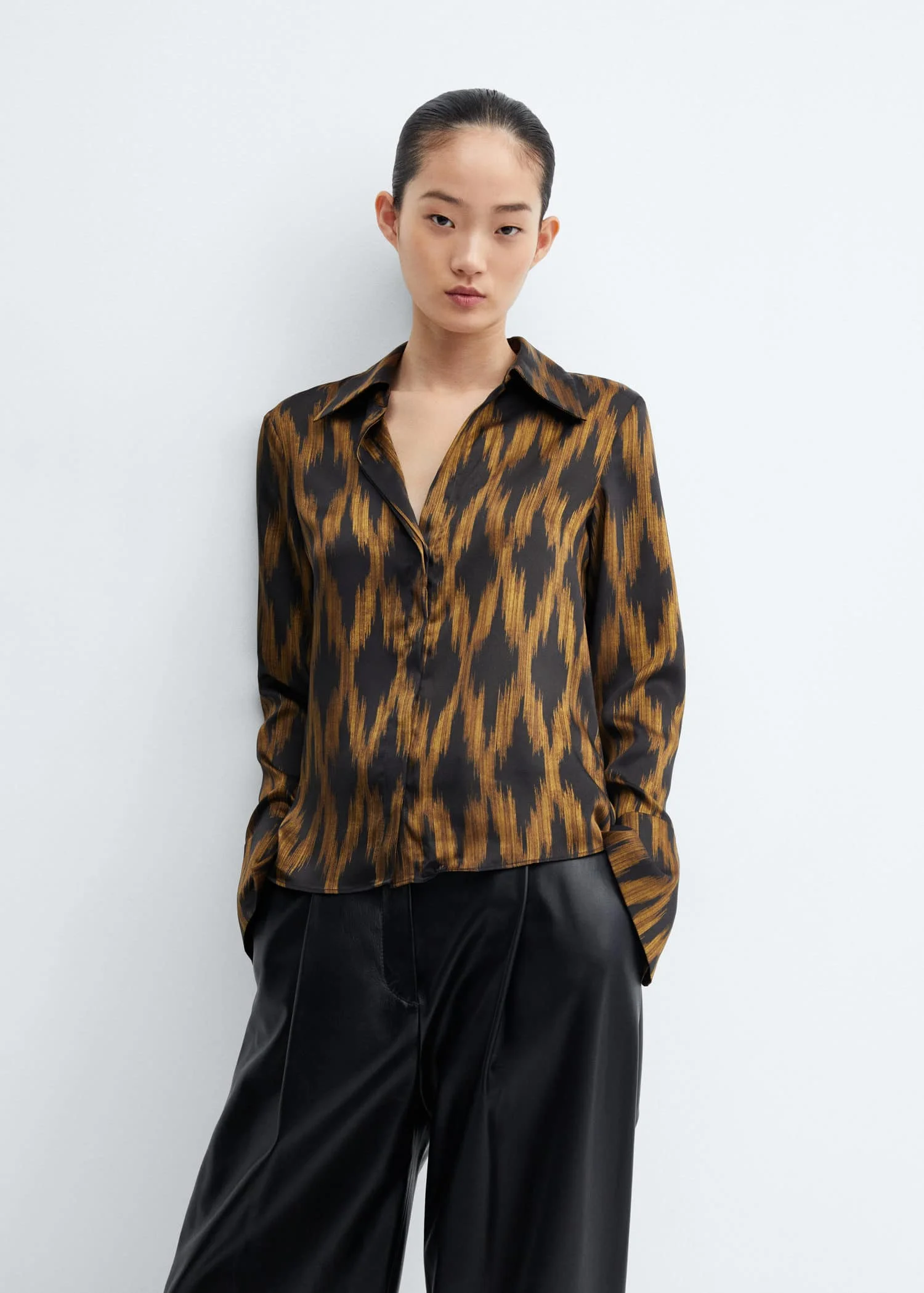 MANGO Áo Sơ Mi Nữ Rombi