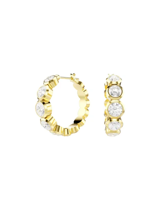 SWAROVSKI Bông Tai Imber:Pe Mn Hoop White/Gos