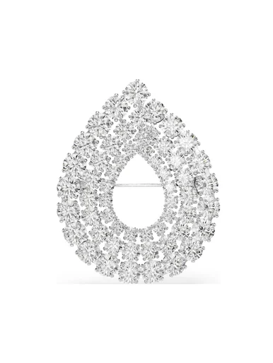 SWAROVSKI Cài Áo Matrix:Brooch Tennis White/Rhs