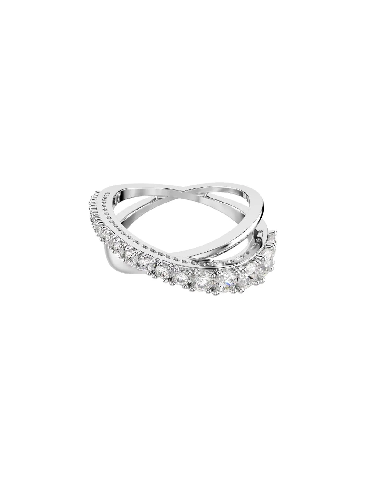 SWAROVSKI Nhẫn Hyperbola:Ring Cocr Wht/Upd 55